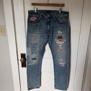Ralph Lauren Sullivan denim with patchwork size 33